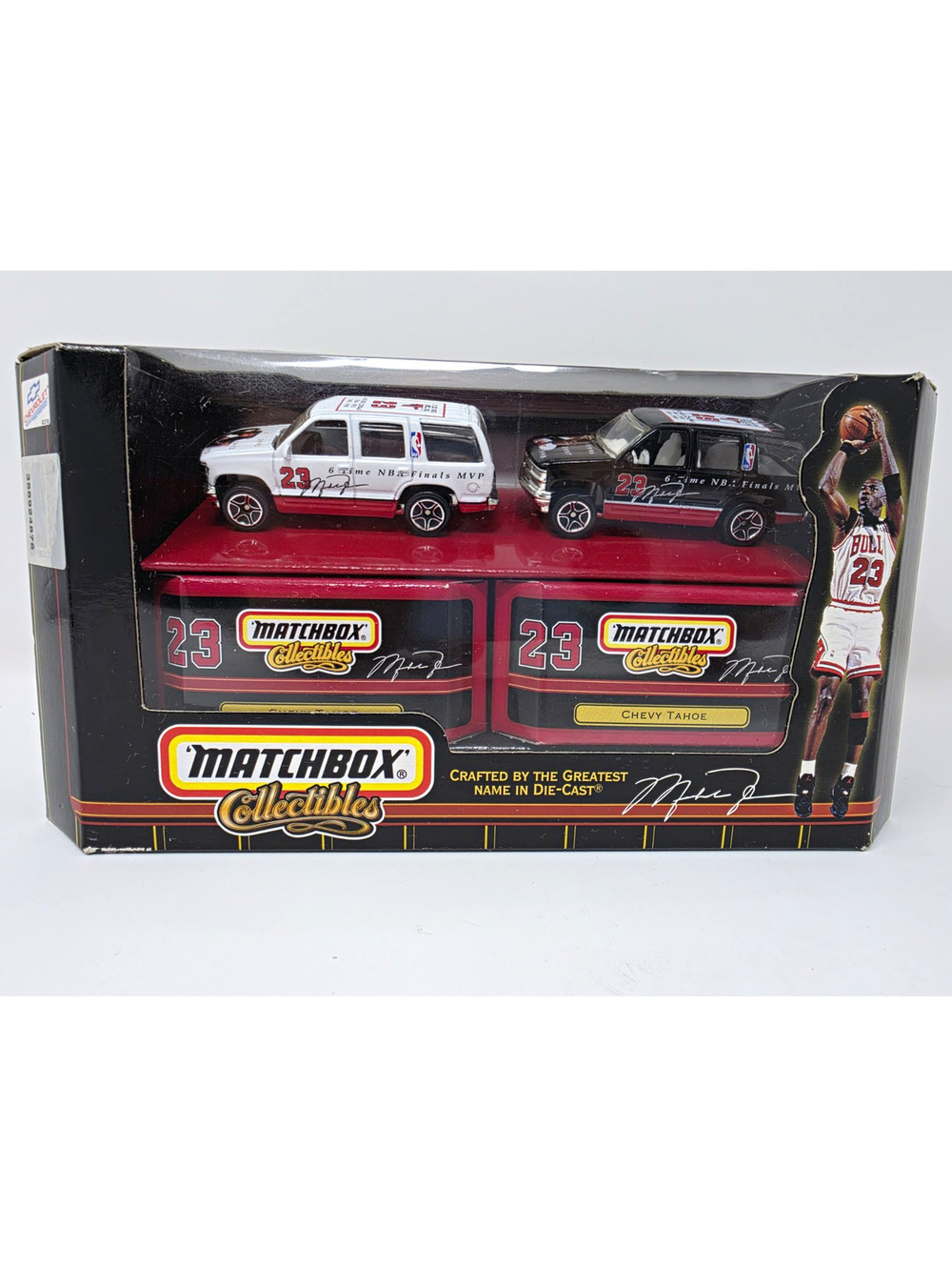 Matchbox Collectibles Chevy Tahoe Chicago Bulls Michael Jordan 23 Diecast 2-Pack